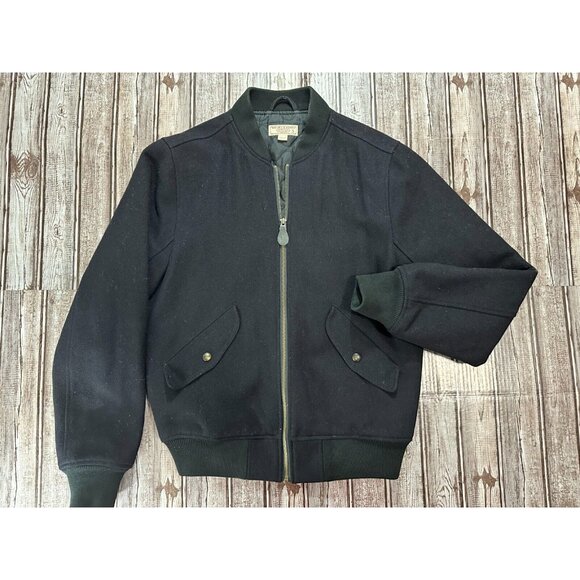 Wallace & Barnes 100% Wool quilted lined bomber jacketBlack Size S